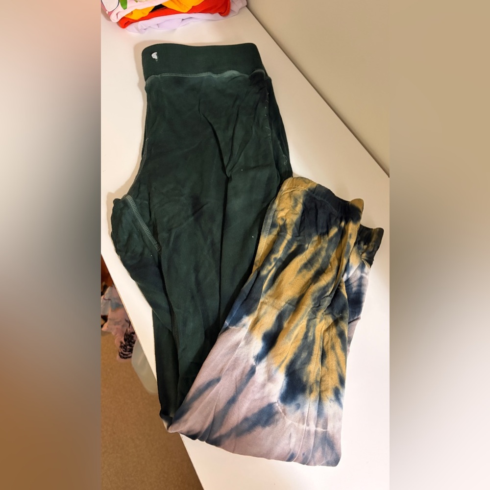 Young Fabulous & Broke Green and Tie-Dye joggers